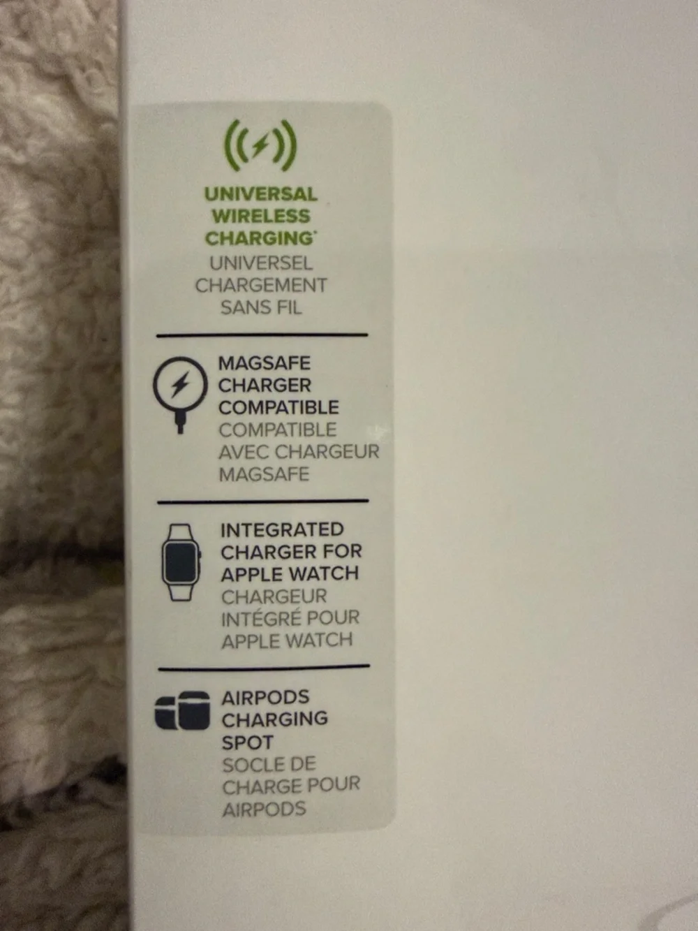 mophie White Wireless Charging Stand
